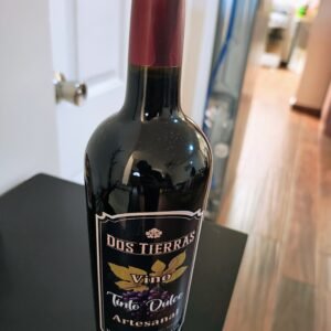 vino tinto dulce artesanal de parras