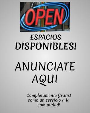 espacios disponible empleos